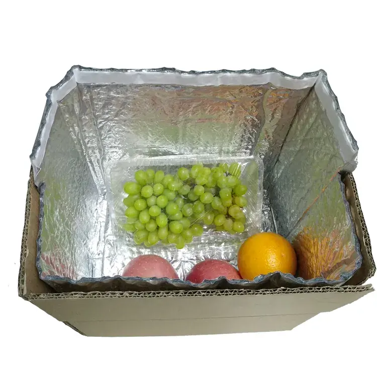 带保温内衬的生鲜冷链纸箱